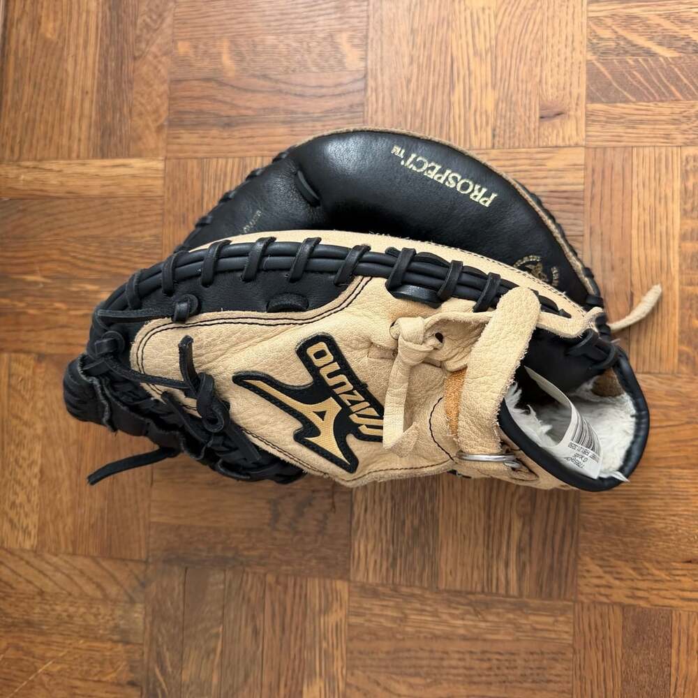 Mizuno Power Close Catcher Mitt Baseball Glove  Black Leather Left Hand 32.5 - Picture 4 of 9